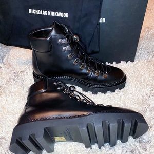 New! Nicholas Kirkwood Delfi leather hiking boots